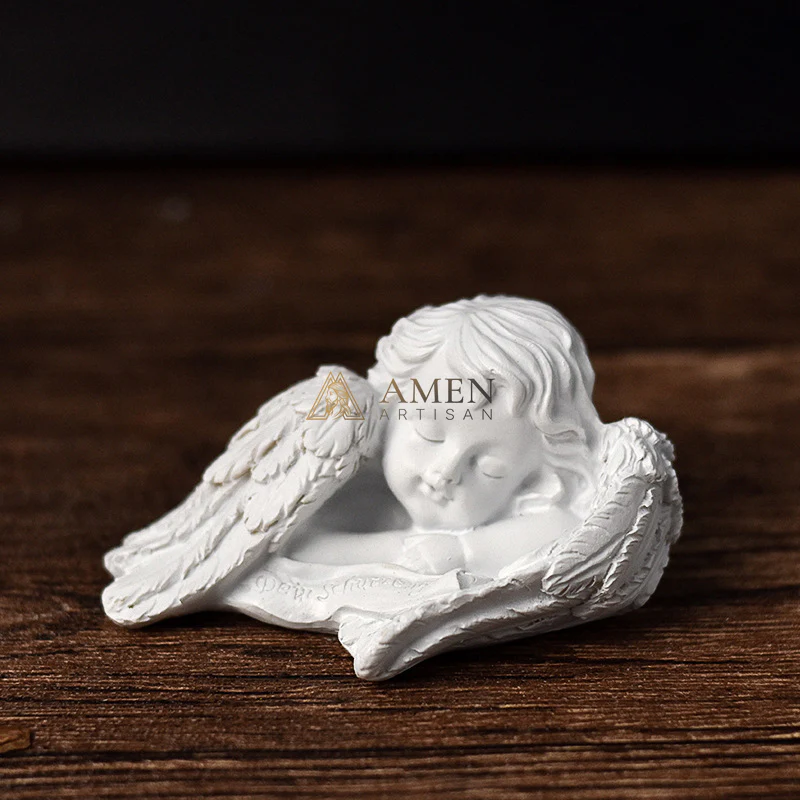 Little Angel Statue Figurine Amen Artisan - Image 11