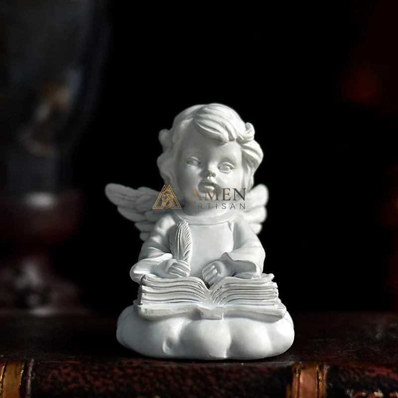 Little Angel Statue Figurine Amen Artisan - Image 13