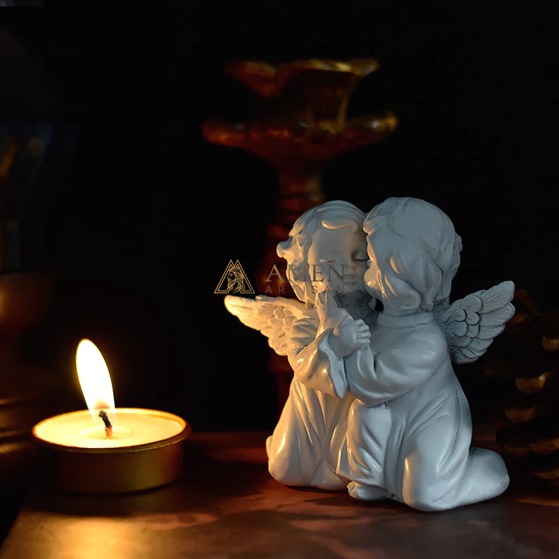 Little Angel Statue Figurine Amen Artisan - Image 3