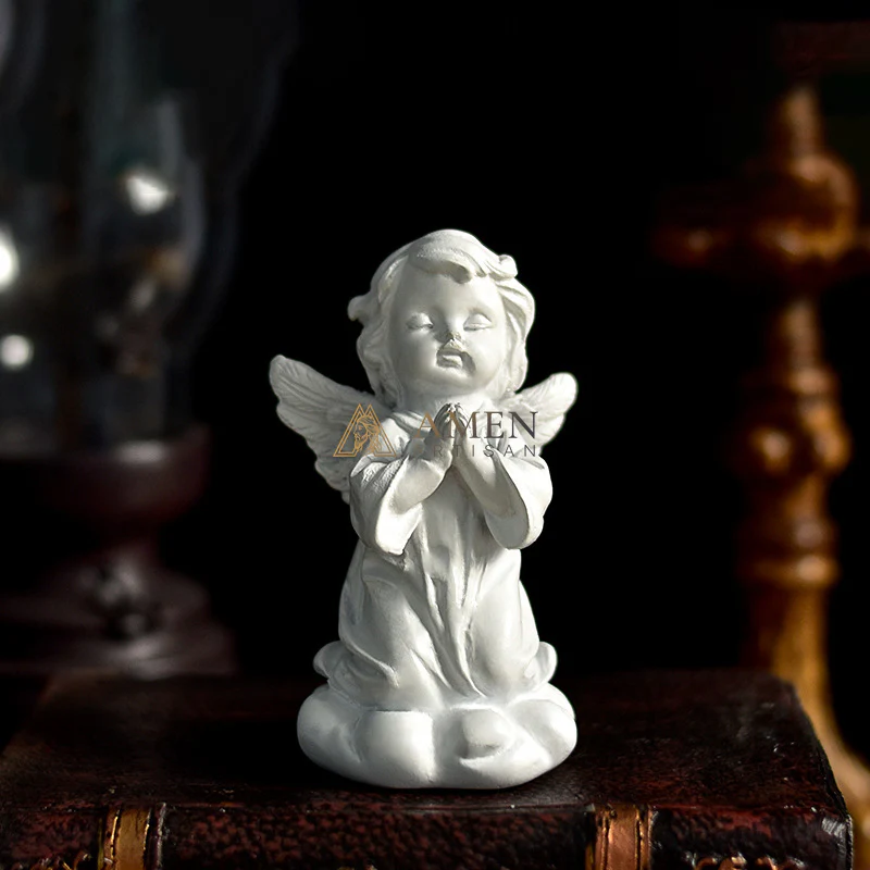 Little Angel Statue Figurine Amen Artisan - Image 6