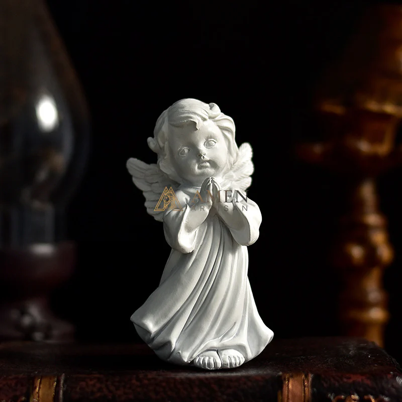 Little Angel Statue Figurine Amen Artisan - Image 8