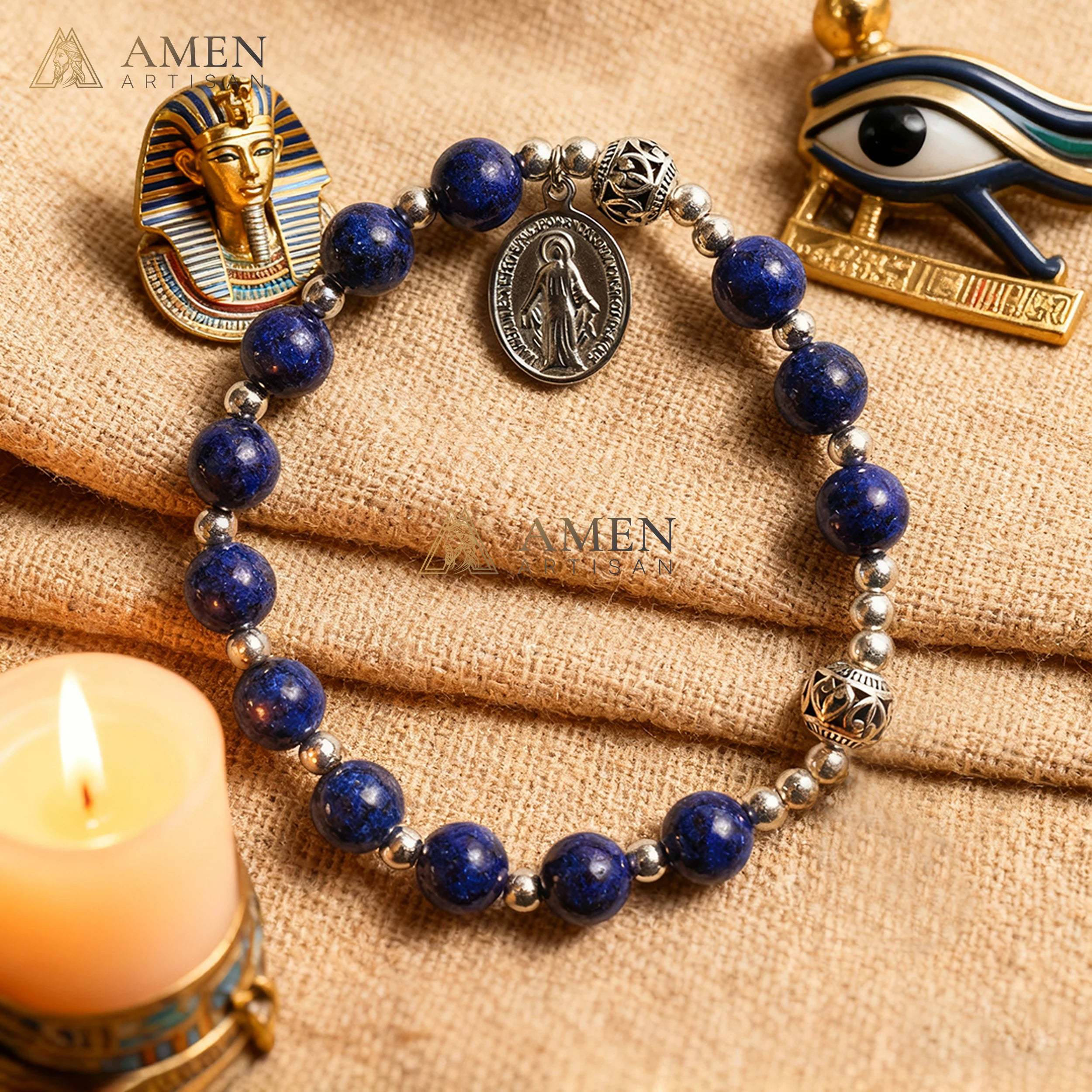 Natural Stone Bracelet Amen Artisan - Image 5