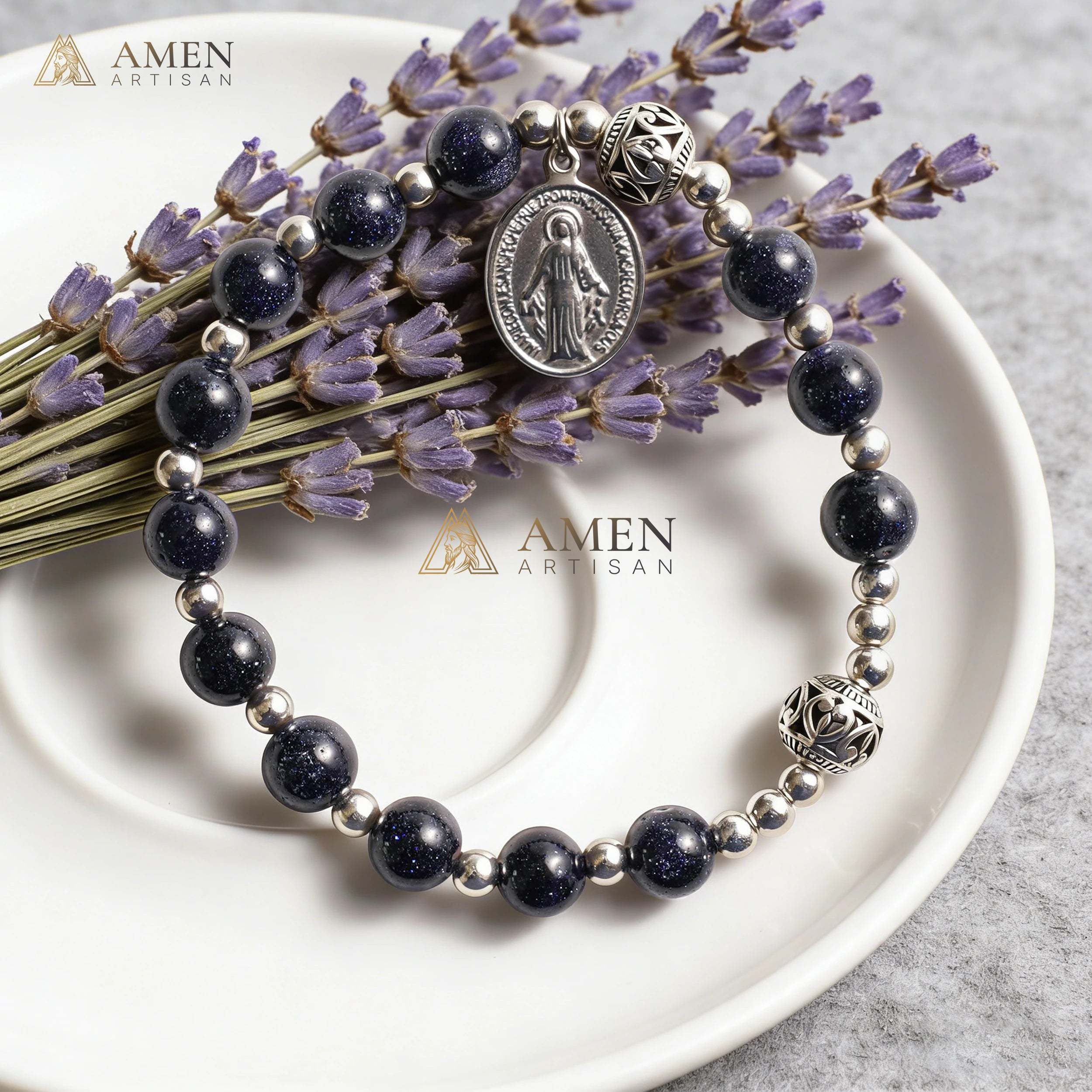 Natural Stone Bracelet Amen Artisan - Image 7
