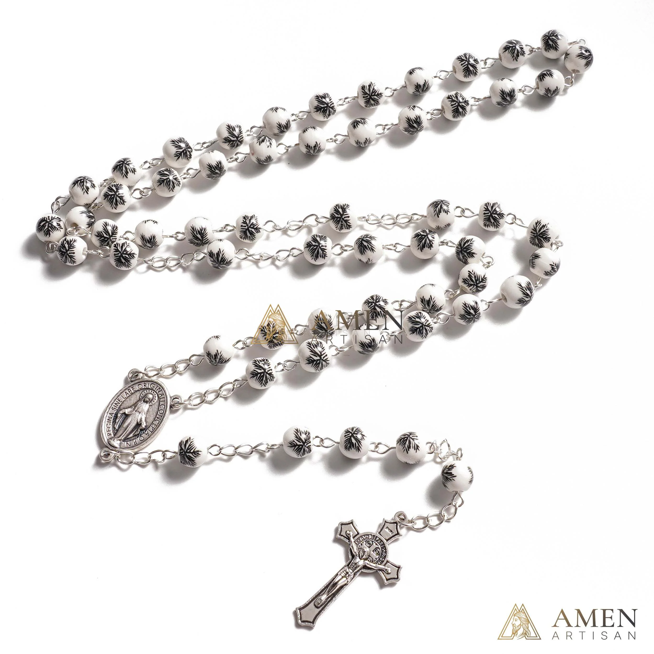 Pine Needles Ceramic Rosary - Image 3