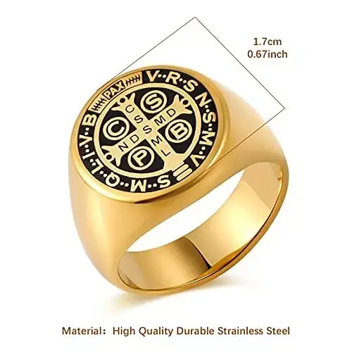 Saint Benedict Medal Ring Amen Artisan - Image 6