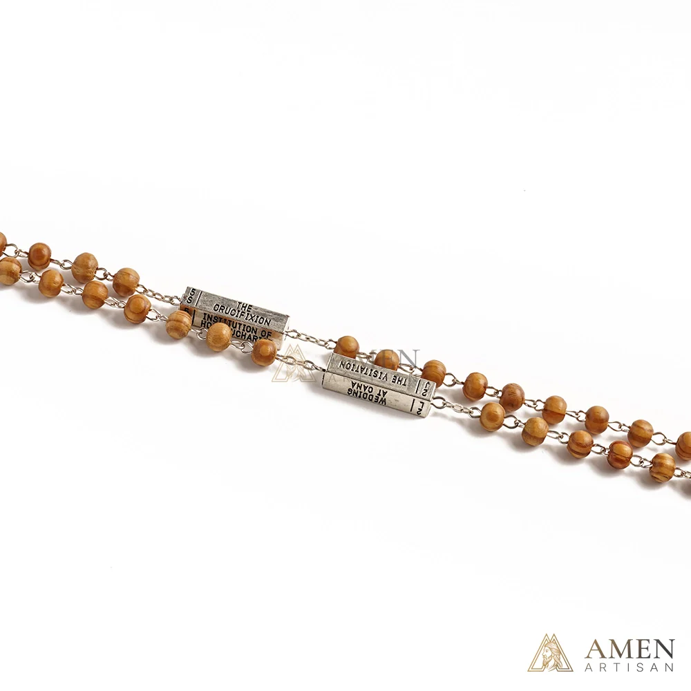 【Deal Today】Wooden Rosary with Mystery Guide Bars - Image 4
